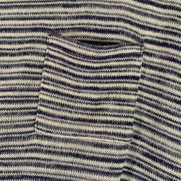 Reitmans Blue & White Striped Cropped Long Sleeve Top - Picture 3 of 7